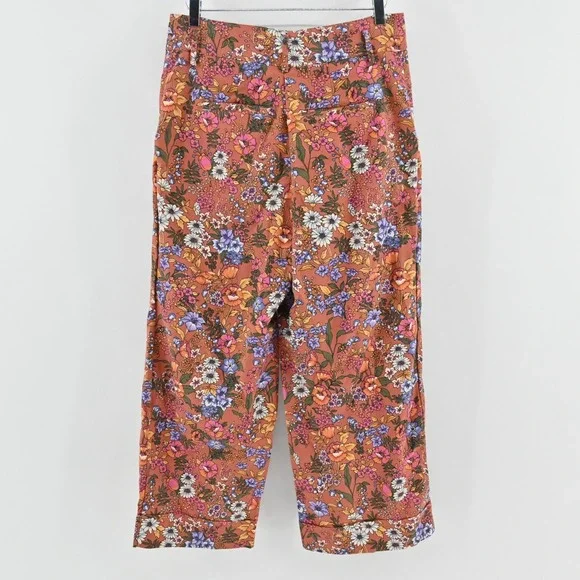 Anthropologie Floral Ankle Pants - Multicolor - Picture 2 of 13